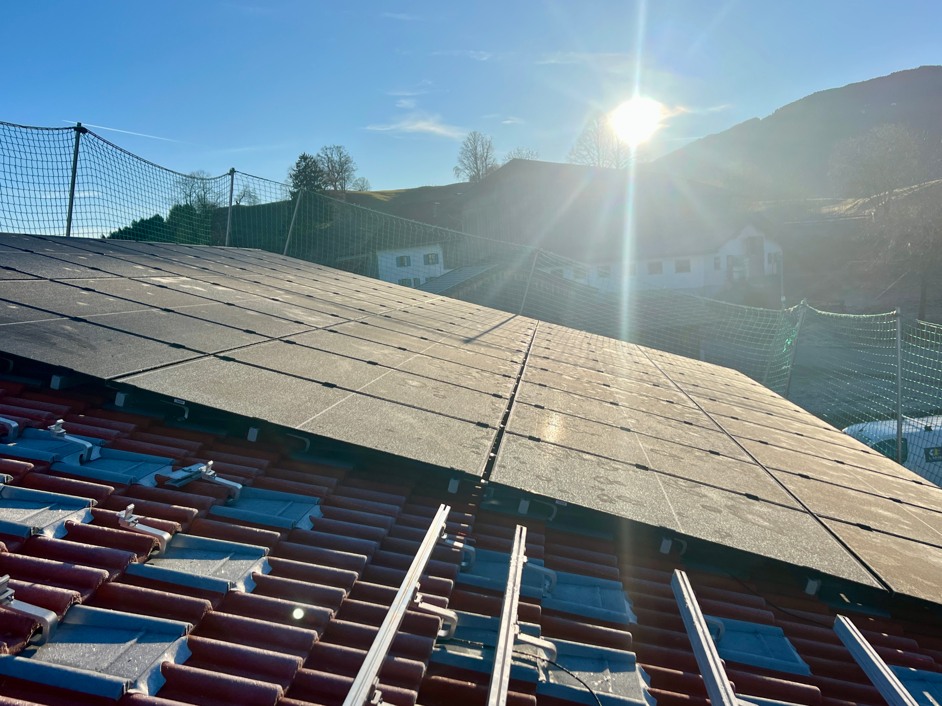 Photovoltaikanlage auf einem Hausdach